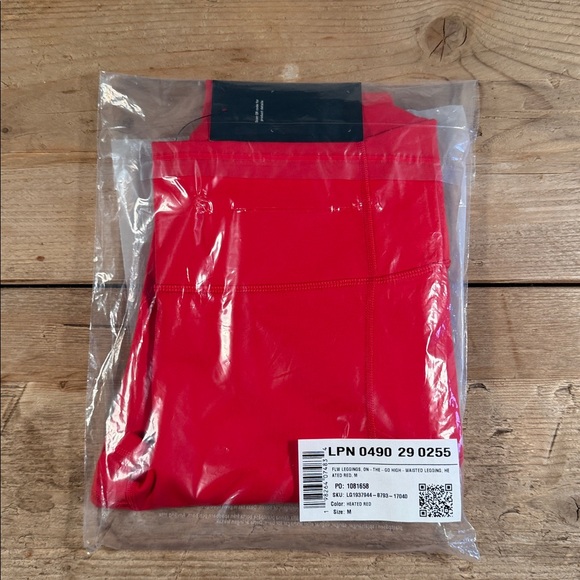 NWT- Fabletics On-The-Go PowerHold HW Legging -HEATED RED (27”inseam) - Picture 4 of 10